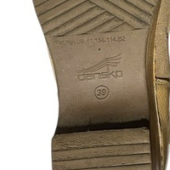 Dansko Brenna Slip On Clog Mule Beige Size 9 - Picture 14 of 14